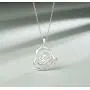 Agvana Mother Daughter Animal Necklace for Mom Grandma Sterling Silver CZ Mother and Child Love Heart Dainty Pendant Necklace Birthday Jewelry for Women Girls Daughter with Jewelry Box