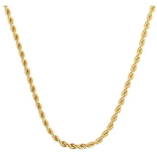 Lady Opa Jewelry - 1 mm Yellow Gold Plated Rope Necklace with Lobster Claw Clasp - Layered with Real 24K Gold over a Semi-Precious Metal Core – Quality Fashion Jewelry That Always Looks Like Fine 14K Gold Lady Opa Jewelry - 1 mm Yellow Gold Plated Rope Necklace with Lobster Claw Clasp - Layered with Real 24K Gold over a Semi-Precious Metal Core – Quality Fashion Jewelry That Always Looks Like Fine 14K Gold