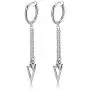 Xusamss Punk Jewelry Stainless Steel Huggie Hinged Earrings Spike Triangle Dangle Drop Earrings Xusamss Punk Jewelry Stainless Steel Huggie Hinged Earrings Spike Triangle Dangle Drop Earrings