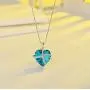Mom Necklace for Women Mother Daughter Jewelry Mothers Day Crystal Heart Pendant Necklaces Accent Chain Love Forever Charm Inspirational Gift for Her Wife Sister Girlfriend