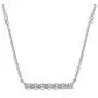 JADMIRE Platinum Plated Sterling Silver 1.3 ct Swarovski Zirconia Bar pendant, 18'' JADMIRE Platinum Plated Sterling Silver 1.3 ct Swarovski Zirconia Bar pendant, 18''