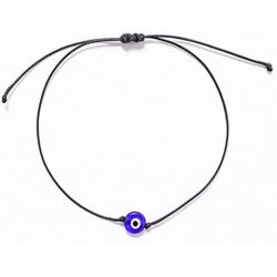 Lvptsh Evil Eye Bracelet Adjustable Handmade Anklets for Best Friend Ojo Turco Lucky Kabbalah Bracelets Mal De Ojo for Family Girls Boys