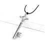 QualityWhiz Anime Attack on Titan Shingeki no Kyojin Eren Basement Key Pendant Jewelry (Silver Key)