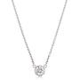 Stefano Navi 14K White Gold or 14k Yellow Gold Round Lab Grown Diamond Bezel Pendant Necklace (0.25 Carat - 0.40 cttw) F-G Color, VS1-VS2 Clarity (4.1-4.6 mm Diamond)