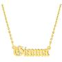 Joycuff Old English Name Necklace(Over 800 Names are in Stock) Personalized 18K Gold Plated Monogram Jewelry Christmas Birthday Gift for Women
