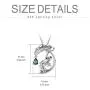 PEIMKO Frog Necklace Sterling Silver Cute Animal Frog Lotus Leaf Necklace Birthday Gift for Sister Daughter Women Girl