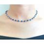 Dcfywl731 Evil Eye Choker Pendant Necklace for Women Dainty Cute Handmade Tiny Bead Necklace for Teen Girls