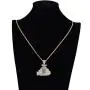 KMASAL Jewelry Men Hip Hop Money Bag CZ Cluster Pendant Iced Out Bling Cubic Zircon 18K Gold Plated Diamond Necklace with Stainless Rope Chain