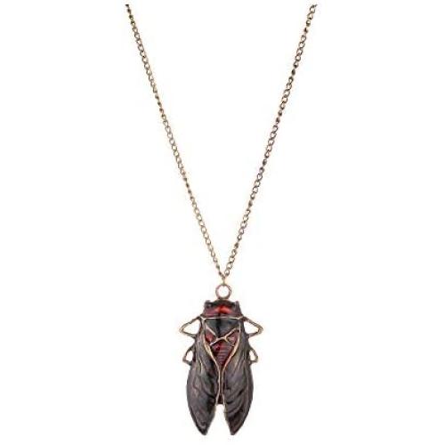 BELUCKIN Retro Vintage Cicada Pendant Insect Bug Cicada Charm Necklace Jewelry