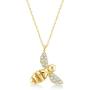 Gelin 14k Solid Gold Honey Bee Necklace | Certified Gold Jewelry for Women