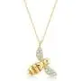 Gelin 14k Solid Gold Honey Bee Necklace | Certified Gold Jewelry for Women