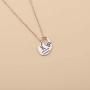 Simple Tiny Sloth Pendant Necklace Handstamped Dont Hurry Be Happy Sloth Jewelry for Women Girls Sloth Charm Necklace Gifts for Sloth Lovers and Animal Lovers