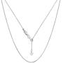 Verona Jewelers Sterling Silver 1MM Diamond Cut Adjustable Snake Chain- 925 Round Snake Chain, Expandable Necklace, Slider Necklace