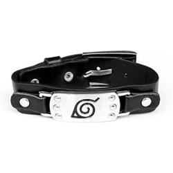 HONGDING 2/3/4/6 Pcs Naruto Cosplay Fashion Bracelet,Japanese Animation Naruto Shippuden Braided Wristband with Symbol for Kids Teens Adults and Anime-Fans