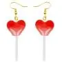 Funny Heart Lollipop Drop Dangle Earrings Set Ball Candy Multicolor Resin Cartoon for Women Girl Exaggerated Friendship BFF Food Jewelry Funny Heart Lollipop Drop Dangle Earrings Set Ball Candy Multicolor Resin Cartoon for Women Girl Exaggerated Friendship BFF Food Jewelry