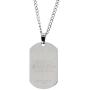Star Wars Jewelry Episode 7 Tie Fighter Laser Etched Dog Tag Pendant Necklace, 22''
