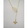 MANZHEN Geometric Bee Hive with Honey Bee Lariat Y Necklace Mothers Day Jewelry Gift MANZHEN Geometric Bee Hive with Honey Bee Lariat Y Necklace Mothers Day Jewelry Gift