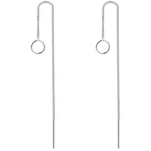 VU100 Dainty Threader Earrings for Women Teen Girls, Stainless Steel Hypoallergenic for Sensitive Ears, Long Chain Piercing Dangle Arrow, Spike, Cone Earrings Gifts VU100 Dainty Threader Earrings for Women Teen Girls, Stainless Steel Hypoallergenic for Sensitive Ears, Long Chain Piercing Dangle Arrow, Spike, Cone Earrings Gifts
