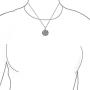Personalized Engravable Celtic Knot Irish Friendship Round Circle Medallion Pendant Necklace Women Men Sterling Silver