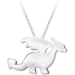 SENFAI Pterosaur Dragon Animal Charm Pendant Necklace Handmade Jewelry 18 in