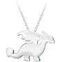 SENFAI Pterosaur Dragon Animal Charm Pendant Necklace Handmade Jewelry 18 in SENFAI Pterosaur Dragon Animal Charm Pendant Necklace Handmade Jewelry 18 in
