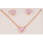 Kate Spade Romantic Rocks Pendant Stud Boxed Set in Light Pink
