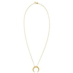 gorjana Womens Cayne Crescent Moon Pendant Necklace, 26 inch Long Delicate Strand Chain
