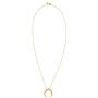 gorjana Womens Cayne Crescent Moon Pendant Necklace, 26 inch Long Delicate Strand Chain