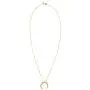 gorjana Womens Cayne Crescent Moon Pendant Necklace, 26 inch Long Delicate Strand Chain gorjana Womens Cayne Crescent Moon Pendant Necklace, 26 inch Long Delicate Strand Chain