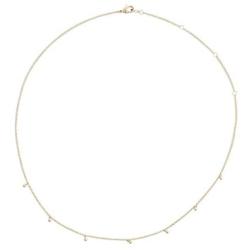 HONEYCAT Tiny Charms Droplet Necklace in Gold, Rose Gold, or Silver | Minimalist, Delicate Jewelry