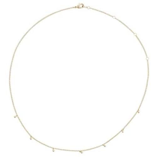 HONEYCAT Tiny Charms Droplet Necklace in Gold, Rose Gold, or Silver | Minimalist, Delicate Jewelry