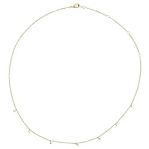 HONEYCAT Tiny Charms Droplet Necklace in Gold, Rose Gold, or Silver | Minimalist, Delicate Jewelry