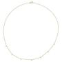 HONEYCAT Tiny Charms Droplet Necklace in Gold, Rose Gold, or Silver | Minimalist, Delicate Jewelry