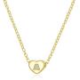 RINHOO FRIENDSHIP Tiny Initial Heart Necklace for Women Girls 14K Gold Plated Cubic Zirconia Letter A to Z 26 Alphabet Pendant Necklace