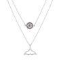 Olbye Silver Whale Tail Necklace Choker Layering Sunflower Necklace for Women and Girls Personalized Necklace Jewelry