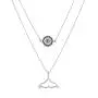 Olbye Silver Whale Tail Necklace Choker Layering Sunflower Necklace for Women and Girls Personalized Necklace Jewelry