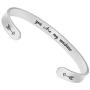BTYSUN Inspirational Bracelets for Women Teen Girl Personalized Birthday Cuff Bangle Mantra Quotes Jewelry Friend Gifts for Her Mom