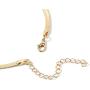 MoMoMin Simple Fashion Shiny Metal Snake Chain Choker Adjustable Necklace for Men Women Boys and Girls