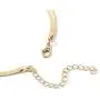 MoMoMin Simple Fashion Shiny Metal Snake Chain Choker Adjustable Necklace for Men Women Boys and Girls