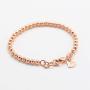 Dankadi New Womens 925 Sterling Silver Bracelet Minimalist 4-6MM Round Bead Chain Solid Silver Bracelet Charm Jewelry Lobster Claw Clasp