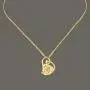 DEFAITH Real Rose Pendant Necklace 24K Gold Dipped, Best Gifts for her Wife Girlfriend Mother Women for Anniversary Valentines Day Birthday