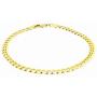 Nuragold 14k Yellow Gold 4.5mm Cuban Curb Link Chain Bracelet, Mens Womens Lobster Lock 7'' 7.5'' 8'' 8.5'' 9''