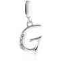 Globalwin Jewellery 925 Sterling Silver Charm Pendant A to Z Clear CZ 26 Letter Alphabet Bead Charms Fit Bracelets Necklace DIY Jewelry Pendant
