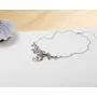 PZ Paz Creations 925 Sterling Silver Floral Swirl Gemstone Statement Necklace PZ Paz Creations 925 Sterling Silver Floral Swirl Gemstone Statement Necklace