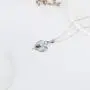Waysles I Love You to The Moon and Back Pendant Necklace, 925 Sterling Sliver Jewelry Heart Necklace with Cubic Zirconia for Mother Girlfriend Wife Sister
