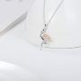 WINNICACA Flamingo Gifts for Women 925 Sterling Silver Pink Flamingo Decor Pendant Necklace Hoop Earrings Jewelry for Teen Girls Birthday Mothers Day Gifts for Her