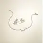 FANCIME White/Yellow/Rose Gold Plated 925 Sterling Silver Cute Cable Link Chain Dainty Delicate Elephant Bracelet Jewelry For Women Girls, 15 + 3cm FANCIME White/Yellow/Rose Gold Plated 925 Sterling Silver Cute Cable Link Chain Dainty Delicate Elephant Bracelet Jewelry For Women Girls, 15 + 3cm