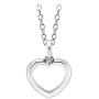 555Jewelry Womens Stainless Steel Small Heart Love Romantic Pendant Necklace