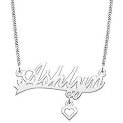 YSAHan Custom Initial Name Necklace Personalized Love Heart Charm Pendant Nameplate Jewelry Birthday Valentines Day Gift for Women Girls