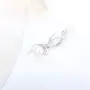 NY Jewelry 925 Sterling Silver Autism Awareness Lettering Ribbon Cage Pendants for Pearl, Pearl Cages for Pearl DIY Jewelry Making